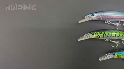 4pc 3.62in 1.41oz / 92mm 40g Sinking Minnow Hard Lure, Bionic Artificial Bait for Saltwater & Freshwater Predatory Fishing