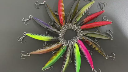 4pc 3.15in 0.85oz  80mm 24g Sinking VIB Hard Lure, Plastic Artificial Bait for Topmouth Culter & Bass Freshwater Fishing