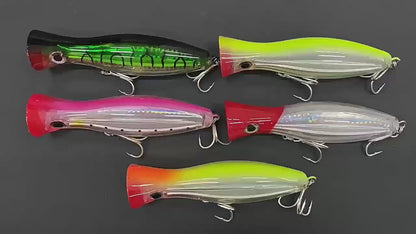 3pc 4.72in 1.52oz/120mm 43g Giant Topwater Popper Lure